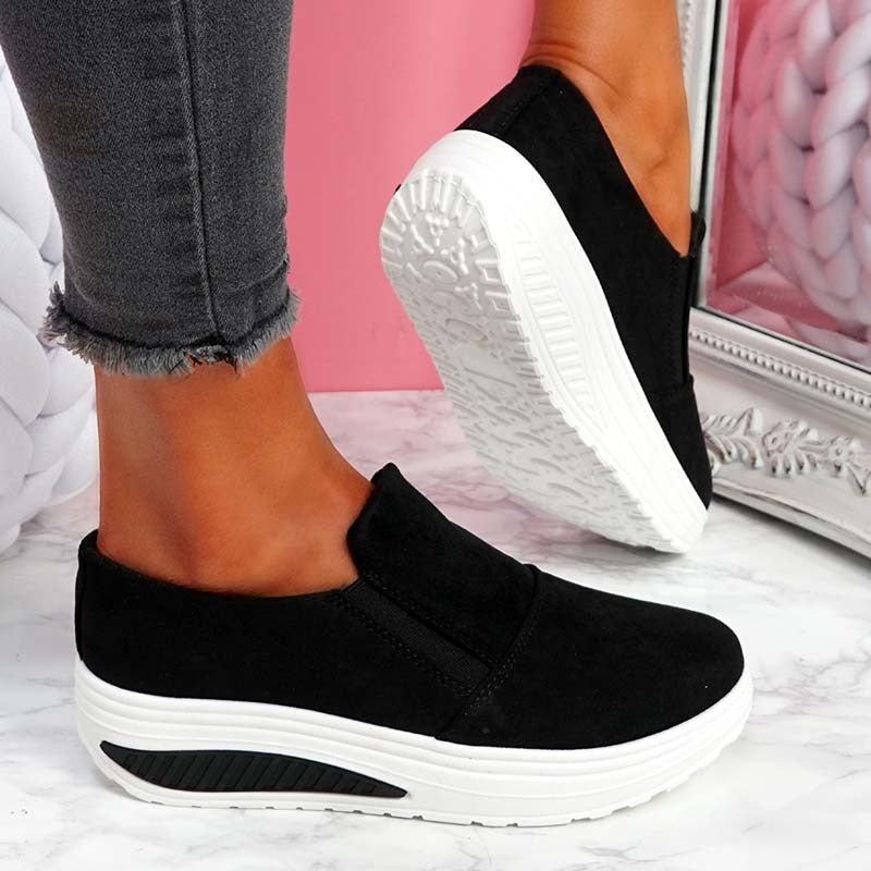 Casual Suede Slip-On Sneakers For Women | Perfect for Casual Days