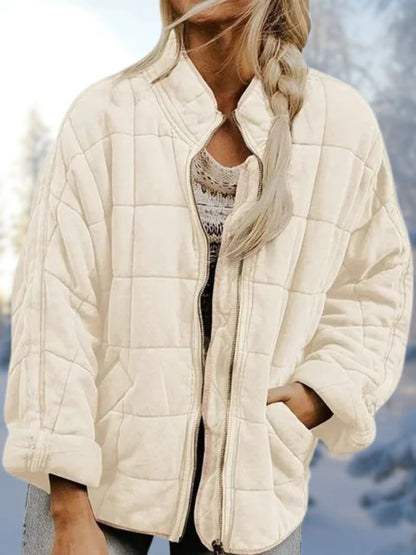 Women's Casual Zippered Warm Oversize Winter Jacket | Ideal for Winter