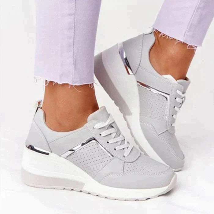 Lace-Up High-Top Sneakers With Breathable Design For Women | Perfect for All Seasons