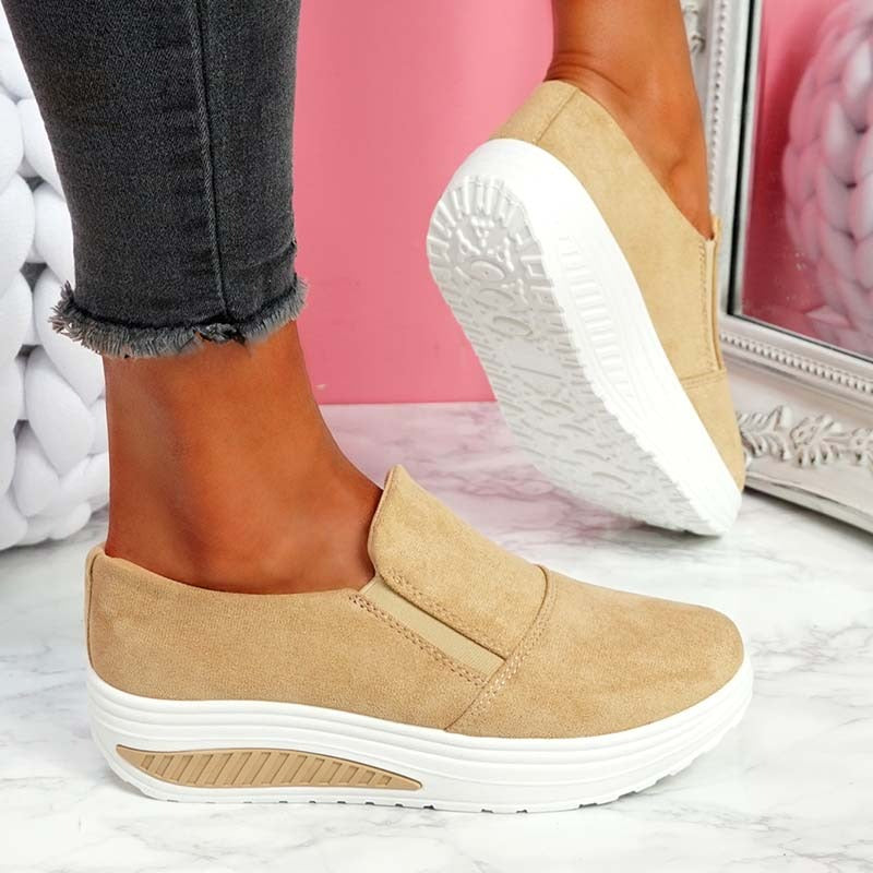 Casual Suede Slip-On Sneakers For Women | Perfect for Casual Days